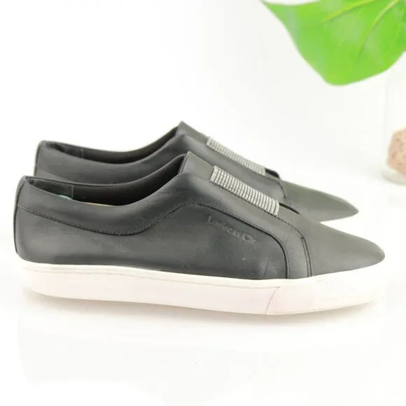 Louise-et-Cie Womens Bette Slip On Shoe Size 9 Black Leather Fashion Sneaker - Picture 3 of 11